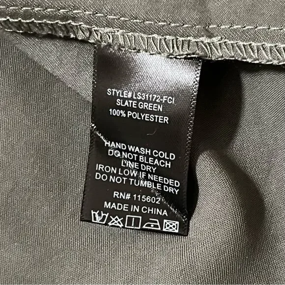 NWT LUSH Ruched Charmeuse Skirt Skate Green L - Picture 2 of 4